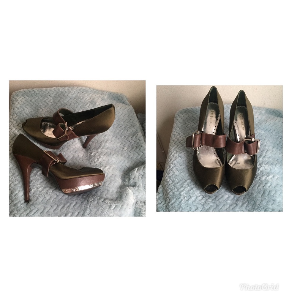High heel peep toe